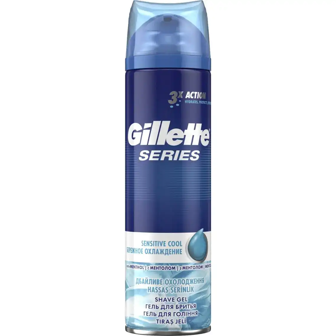 Гель для гоління Gillette Series Sensitive Cool 200 мл
