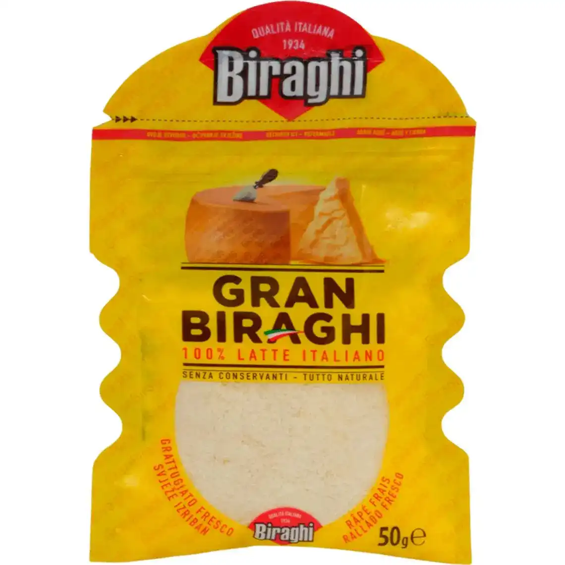 Сир Biraghi Gran тертий 32% 50 г