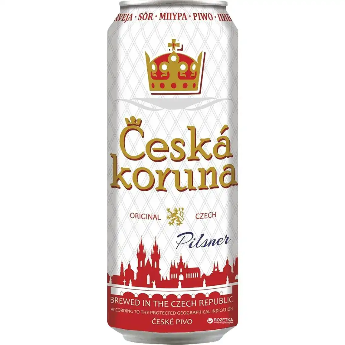 Пиво Ceska Coruna світле фільтроване 4.1% 0.5 л