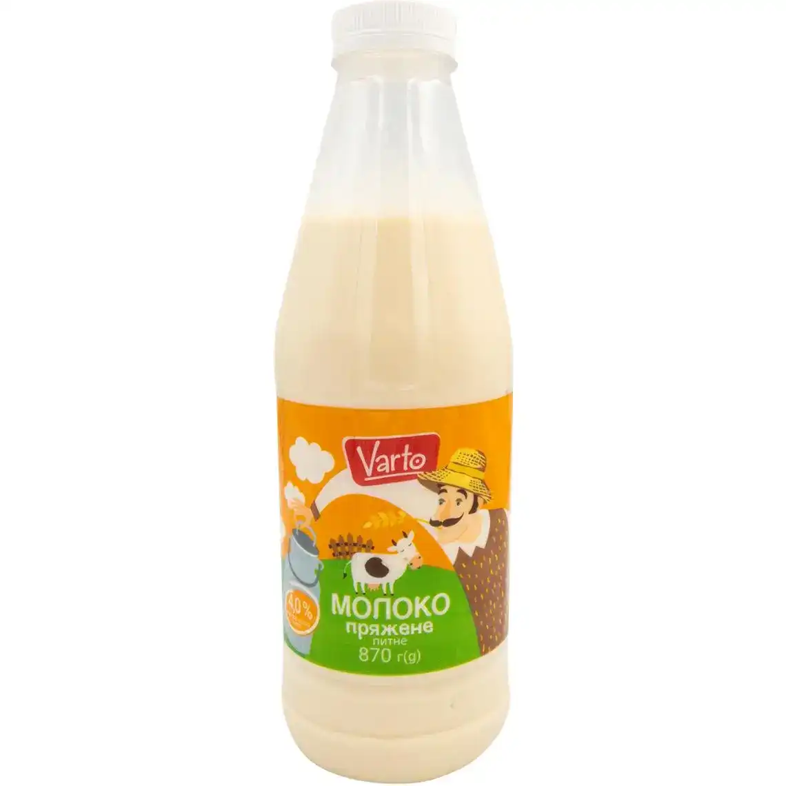 Молоко Varto 4% пряжене 870 г