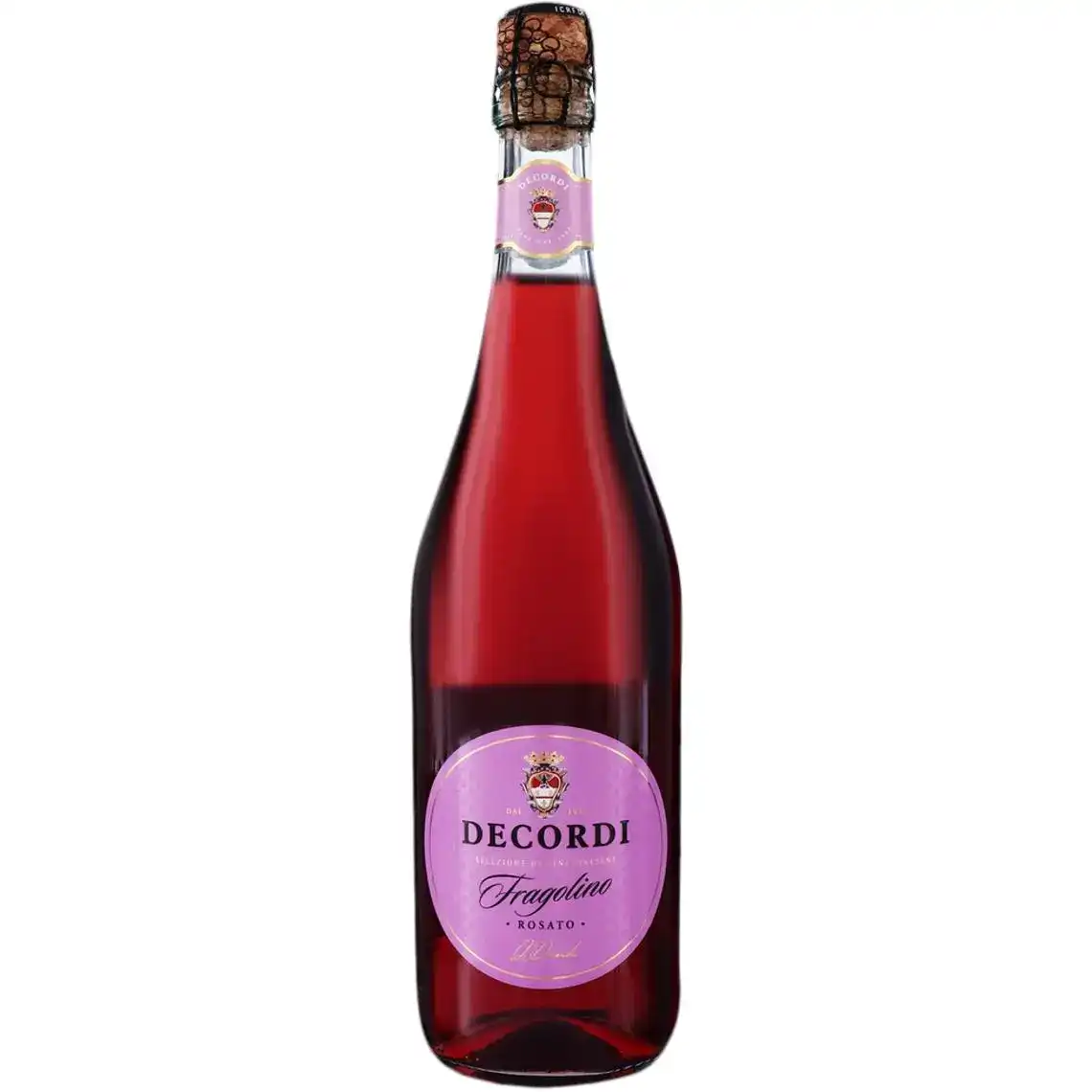 Фраголіно Decordi Rosato рожеве напівсолодке 0.75 л