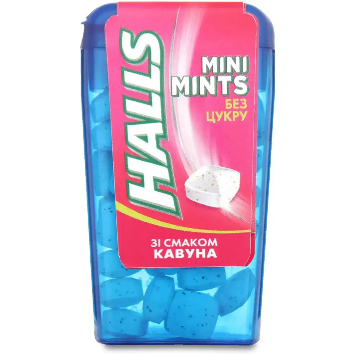 Цукерки Halls Mini Mints без цукру зі смаком кавуна 12.5 г