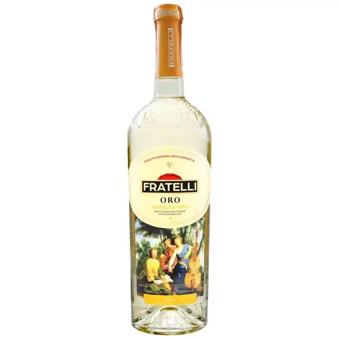Вино FratelliI Oro біле напівсолодке 0.75 л