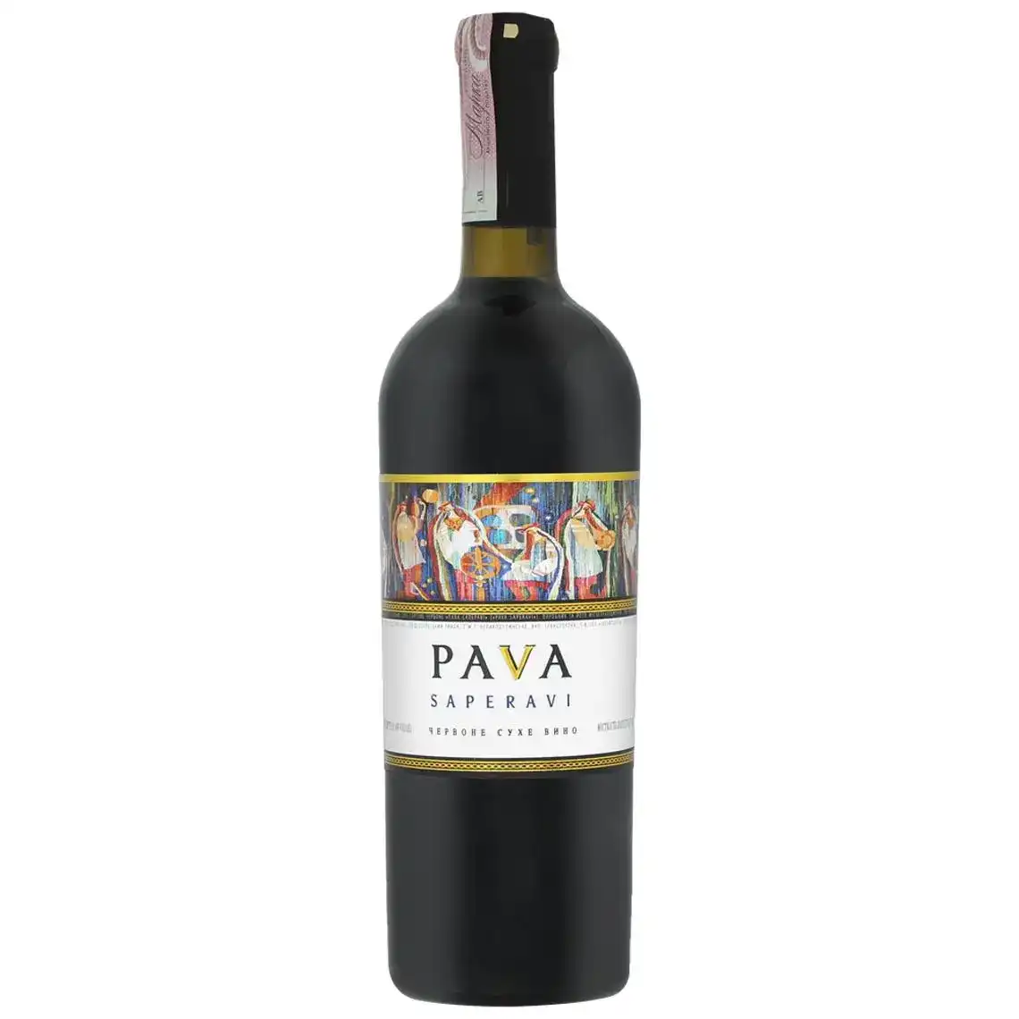 Вино PAVA Saperavi червоне сухе 0.75 л