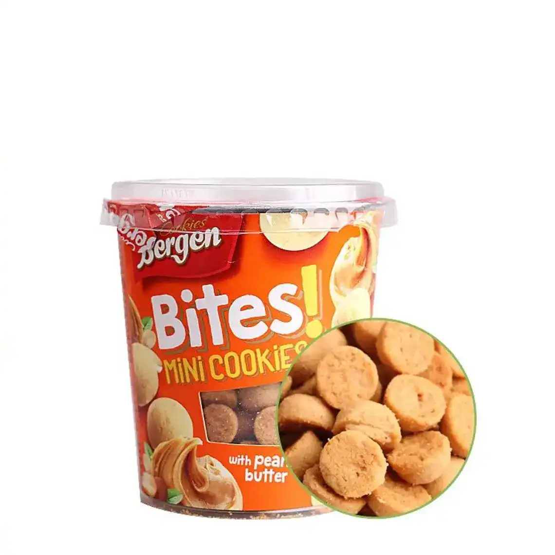 Печиво Bergen Cookies Bites з арахісовим маслом 118 г