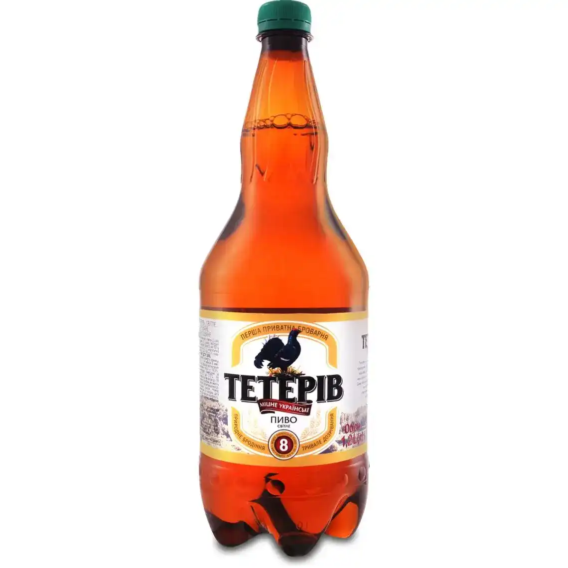 Пиво Тетерів Міцне світле фільтроване 8% 1.2 л