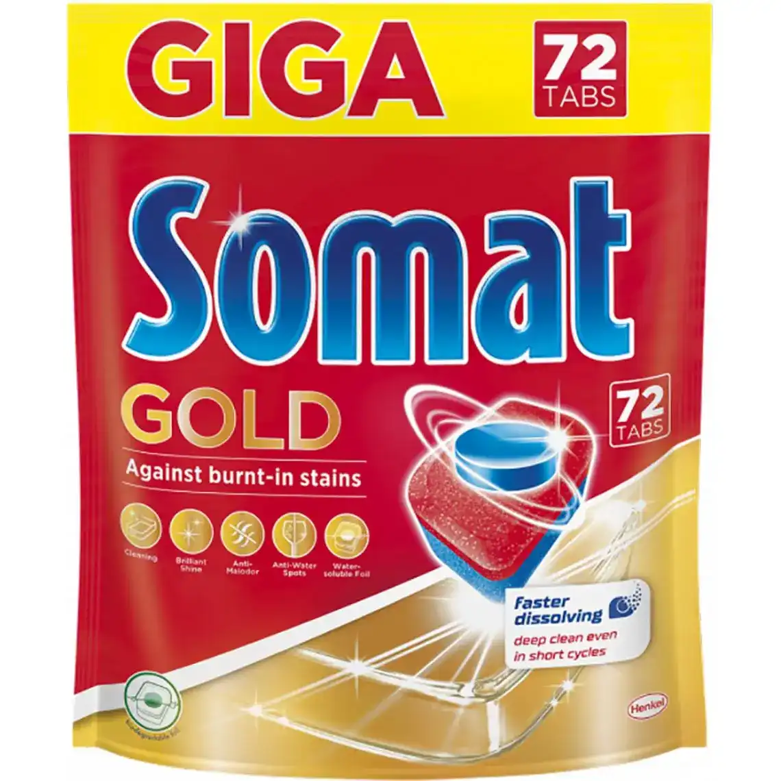 Таблетки для посудомийної машини Somat Gold 72 шт.
