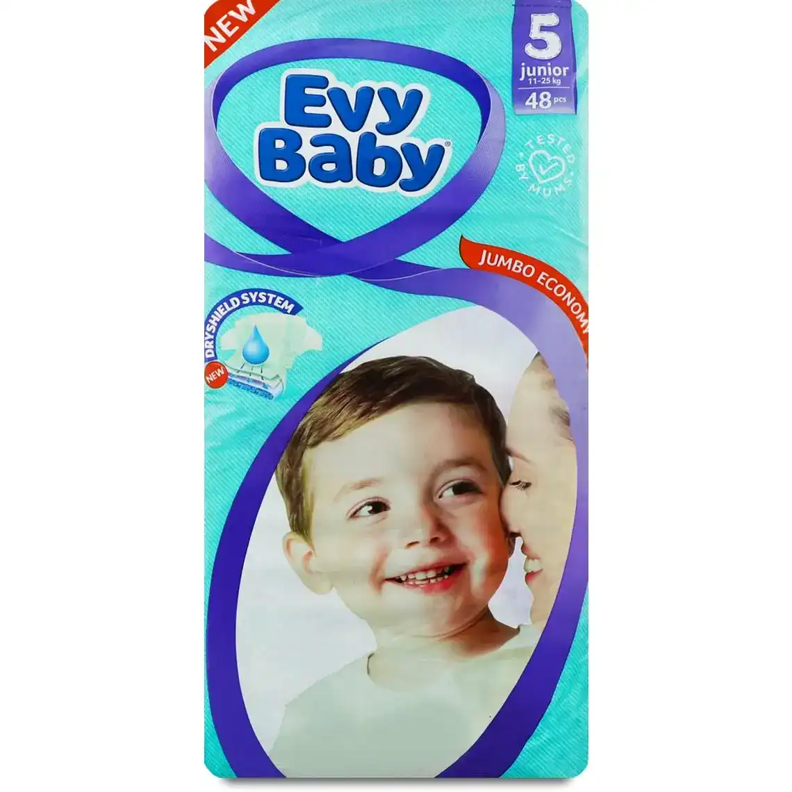 Підгузки дитячі Evy Baby Junior Jumbo 5 11-25 кг 48 шт