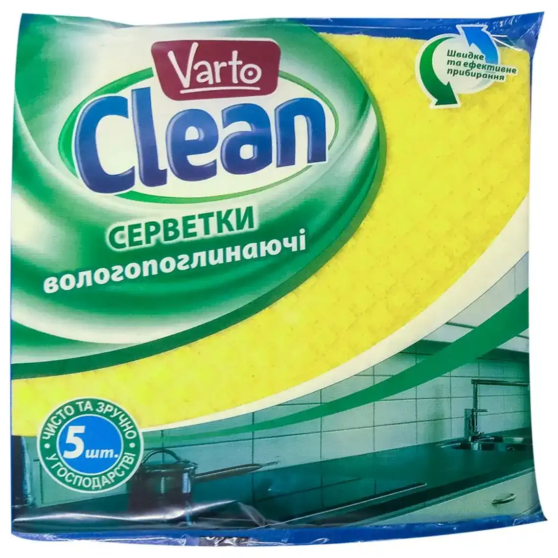 Серветки Varto Clean целюлозні 5 шт