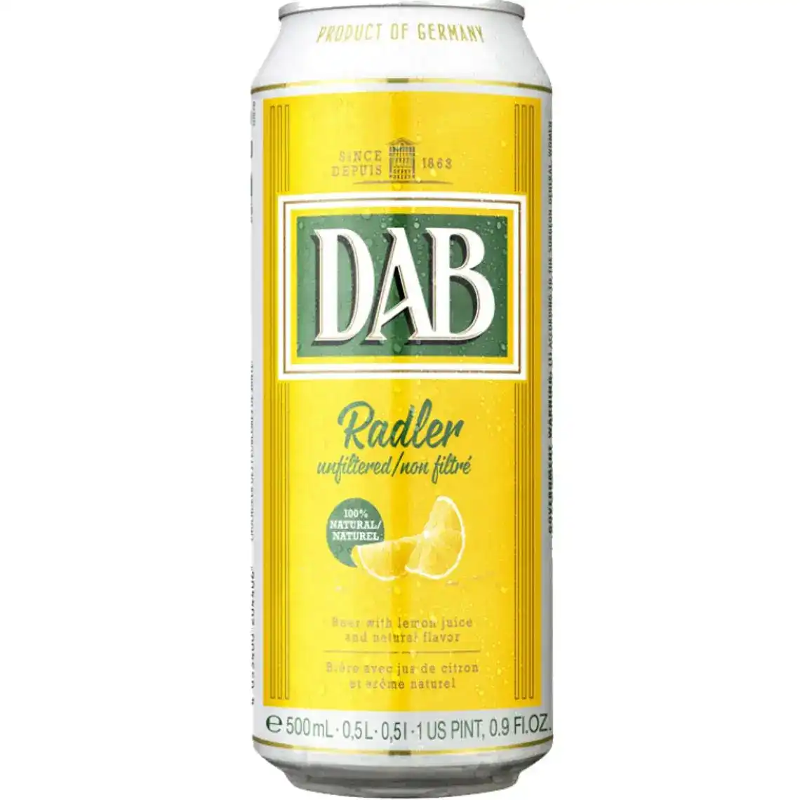 Пиво Radler Dab світле нефільтроване 500 мл