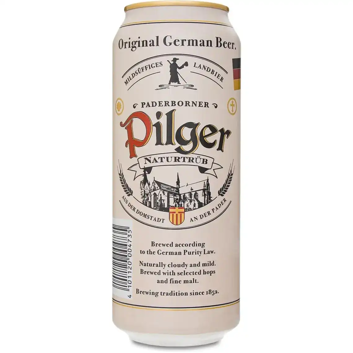 Пиво Paderborner Pilger світле фільтроване 5% 0.5 л