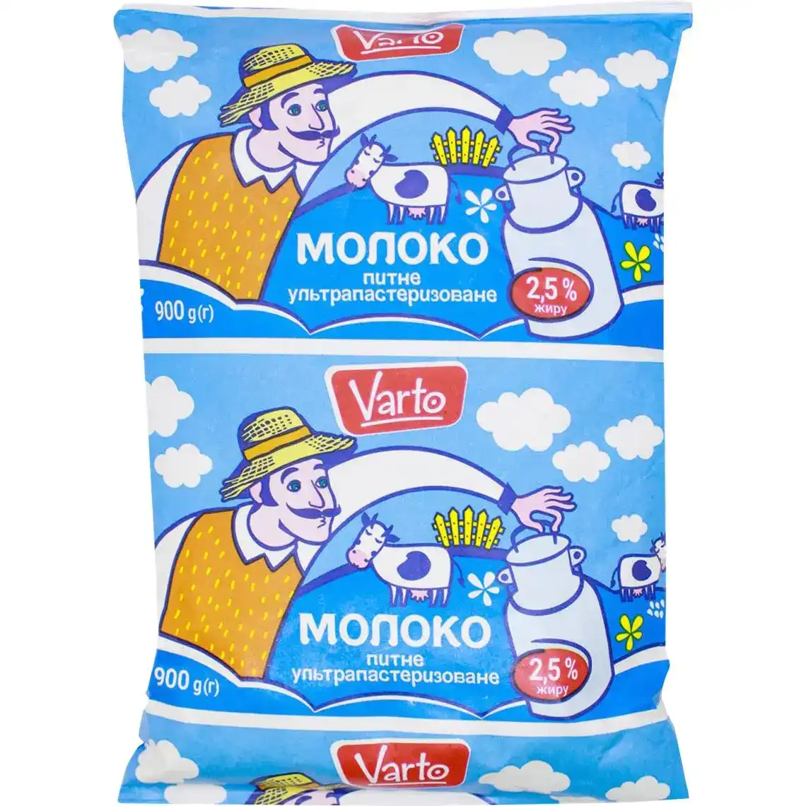 Молоко Varto 2.5% ультрапастеризованное 900 г
