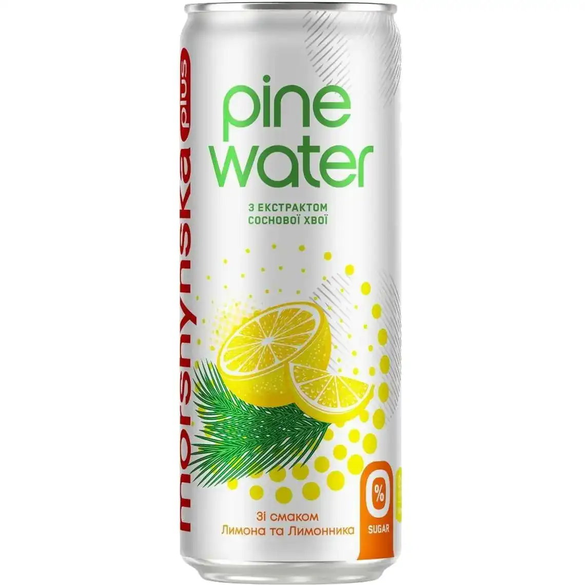 Напій Morshynska plus Pine Water лимон-лимонник 0,33 л