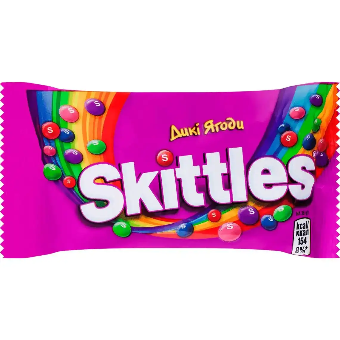 Фото 1 - Драже Skittles Дикі ягоди жувальні 38 г