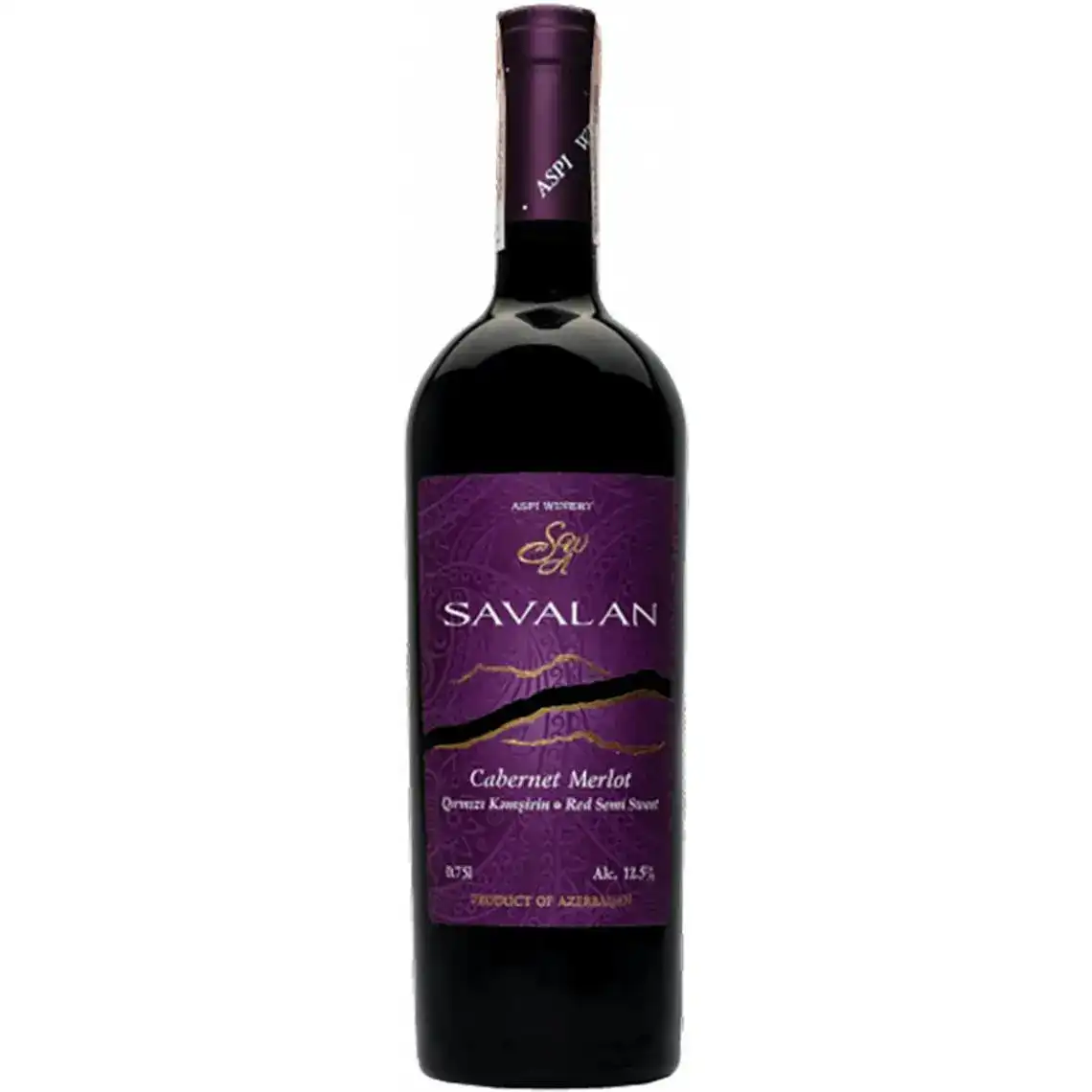 Вино Savalan Cabernet Merlot червоне напівсолодке 0.75 л