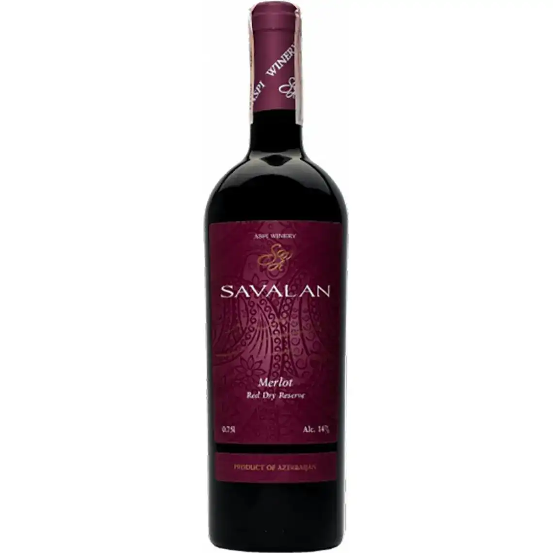 Вино Savalan Merlot Reserve червоне сухе 0.75 л