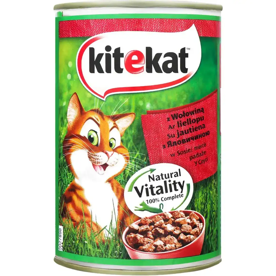 Консервований корм для котів Kitekat з яловичиною 400 г