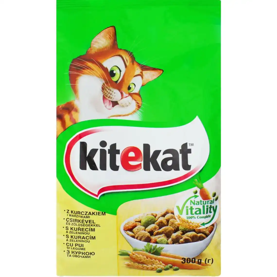 Корм для котів Kitekat з куркою і овочами 300 г