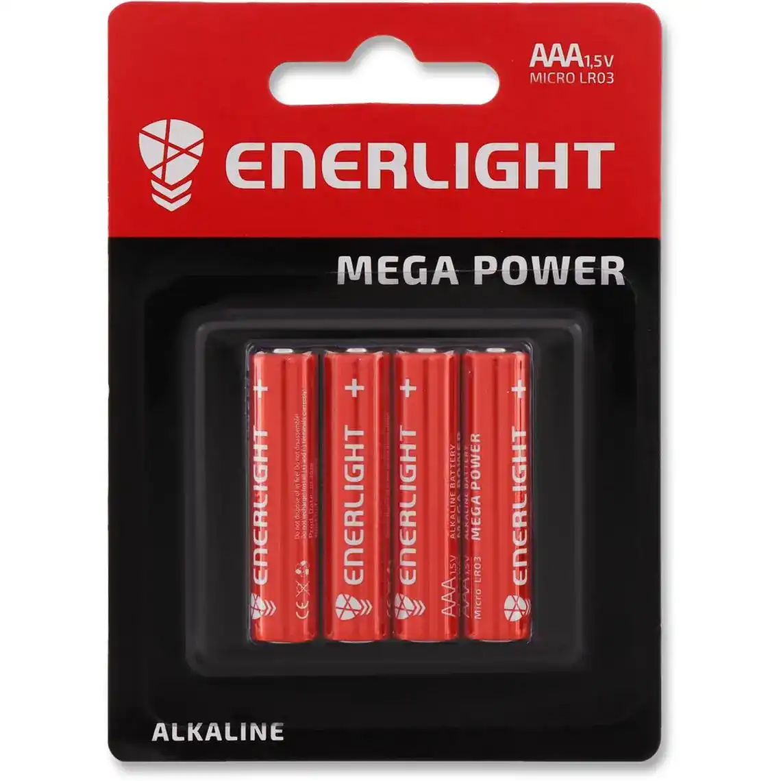 Батарейка Enerlight Mega Power AAA 1.5 V LR03 4 шт.