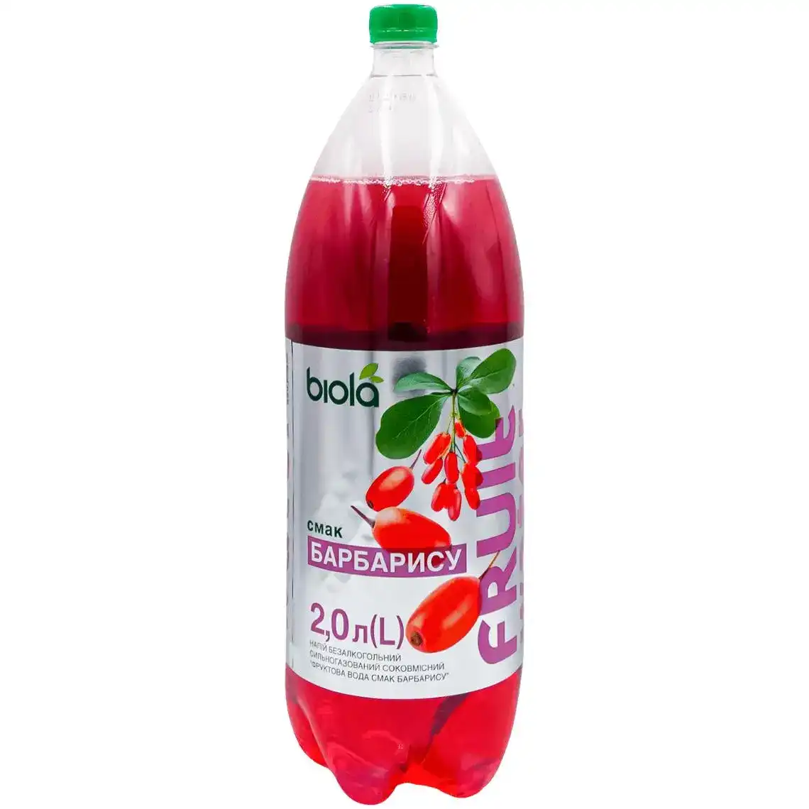 Напій Biola Fruit Water Барбарис сильногазований 2 л