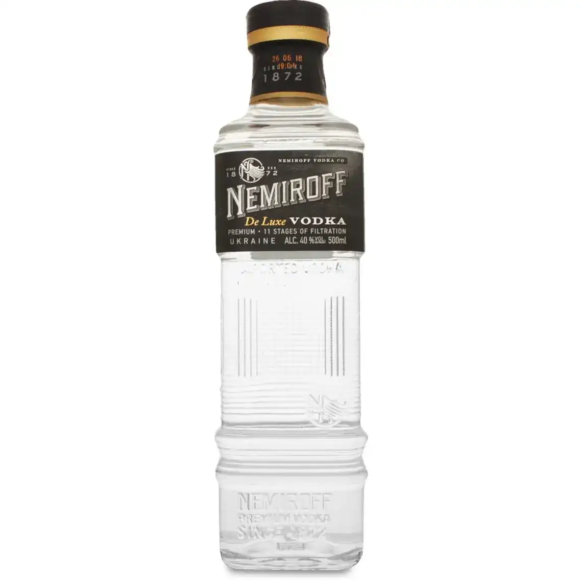 Горілка 0.5л 40% De Luxe Nemiroff пл