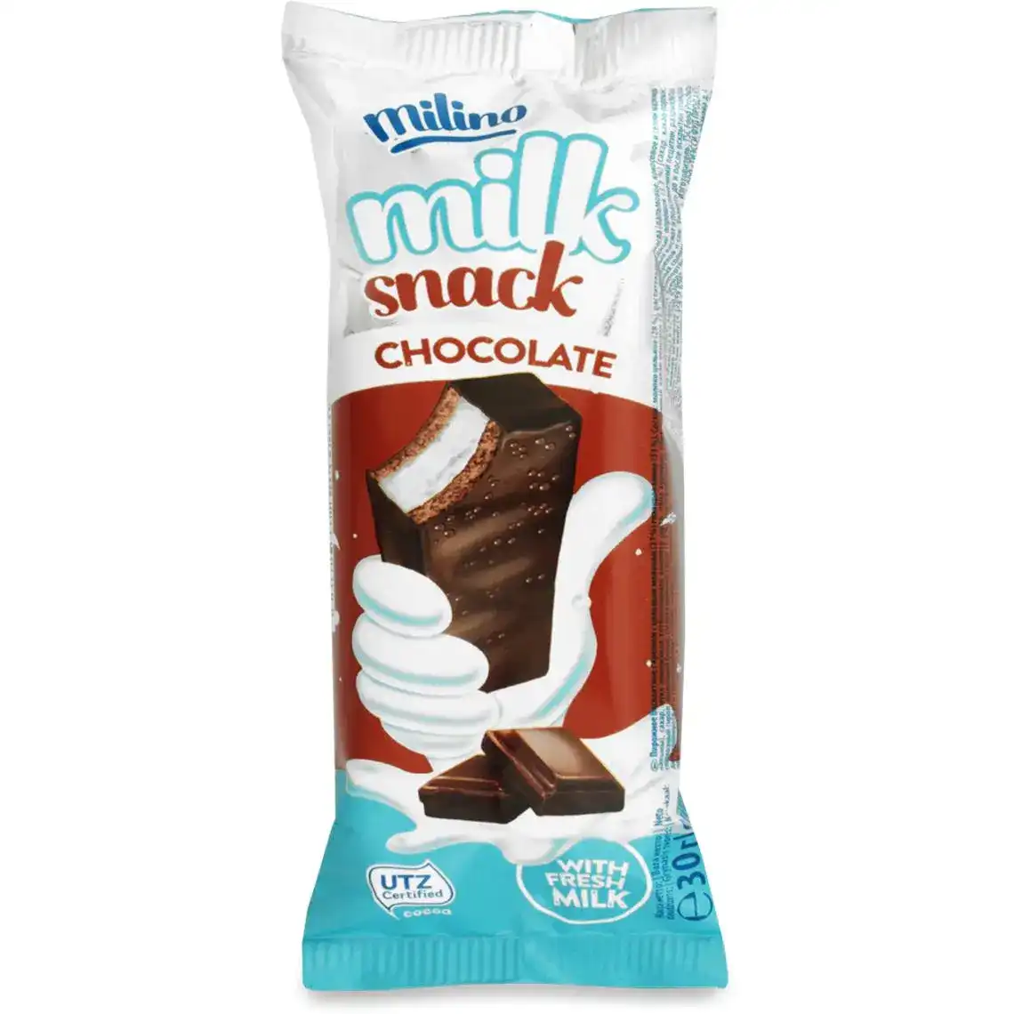 Тістечко бісквітне Milino Milk Snack Шоколад 30 г