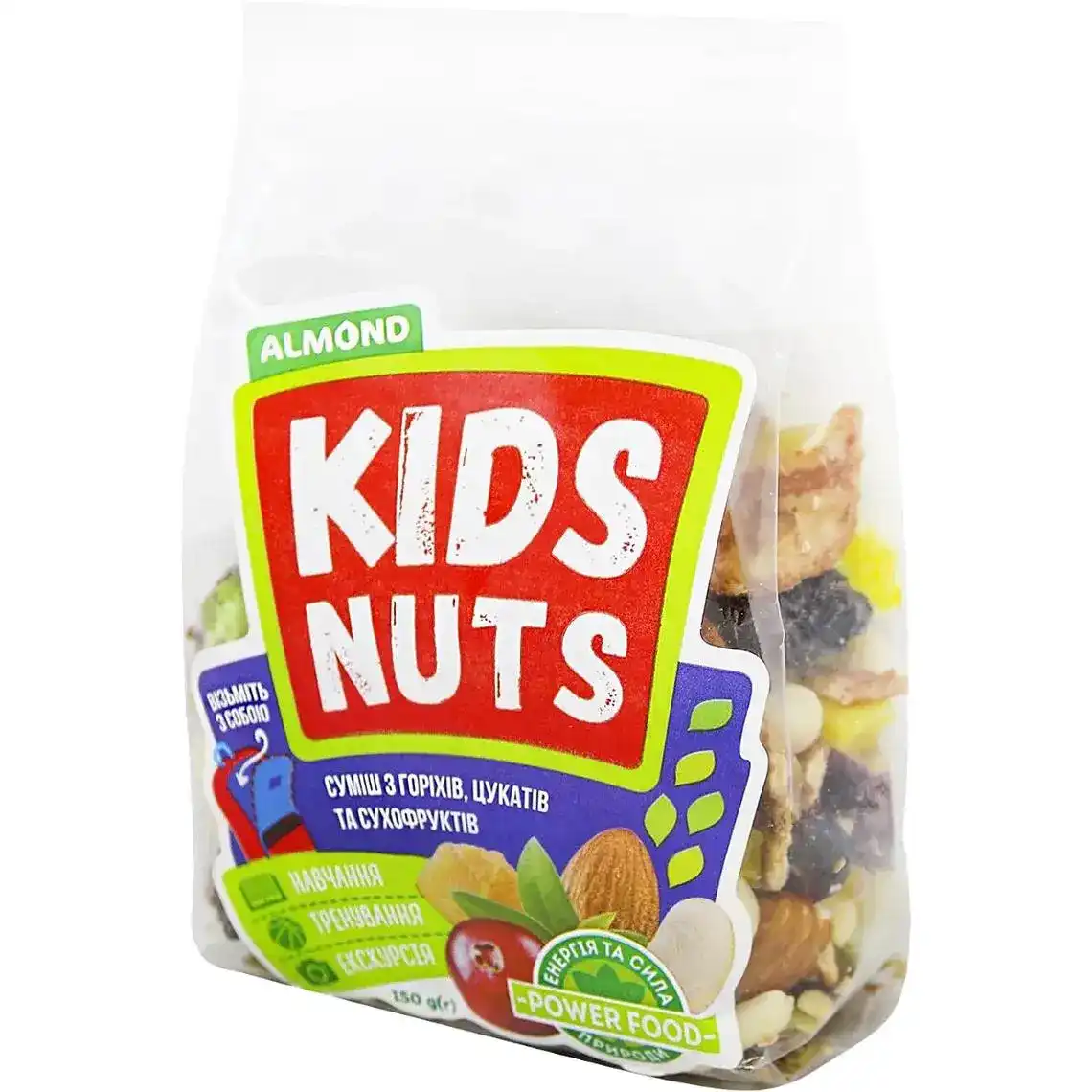 Суміш Kids Nuts горіхів та сухофруктів 150 г