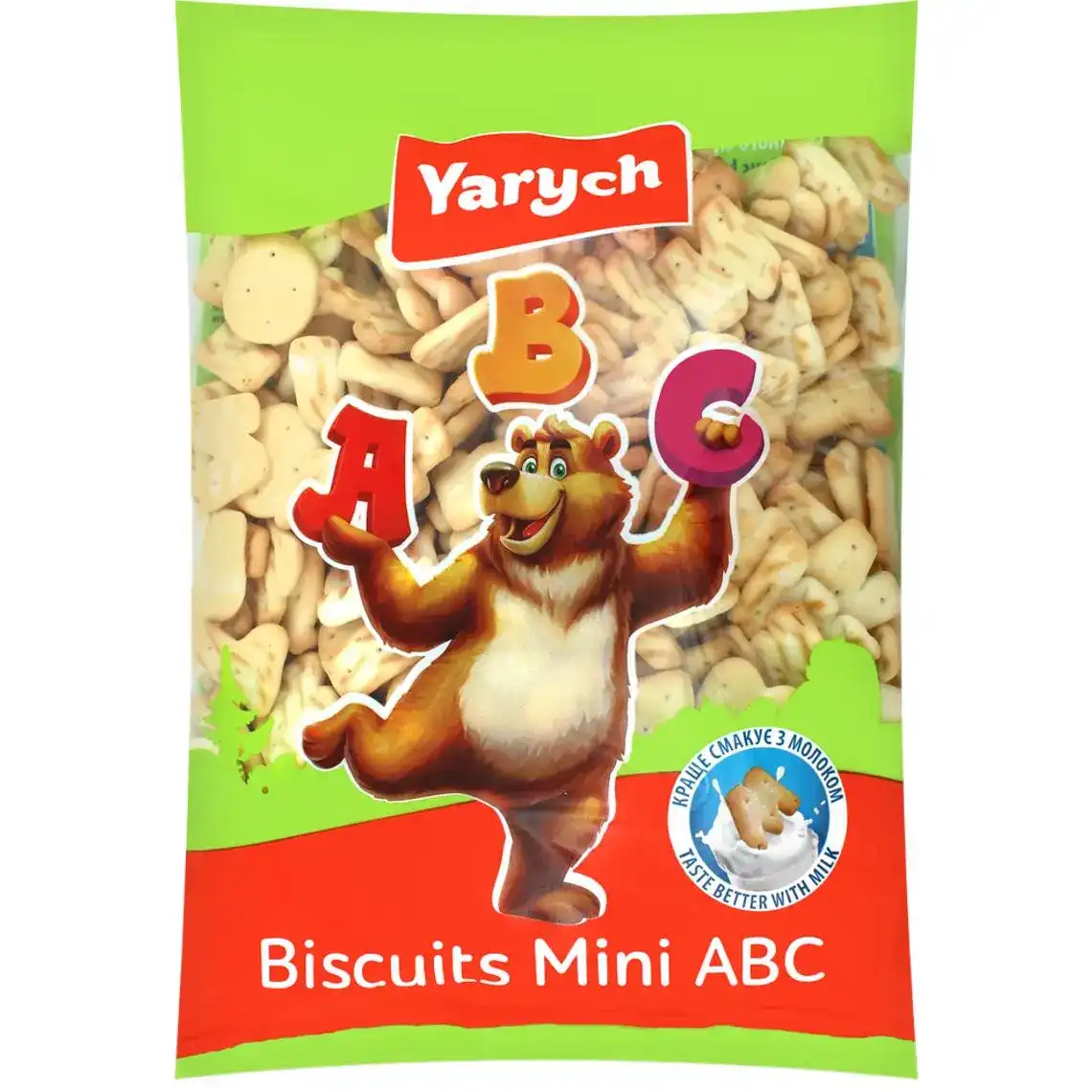 Печиво Yarych Mini ABC затяжне галетное 160 г