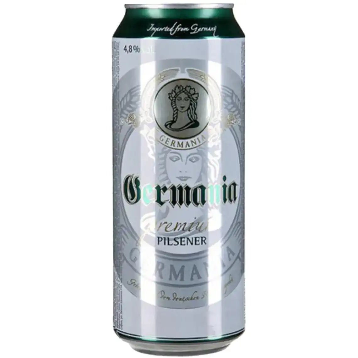 Пиво Germania Premium світле фільтроване 4.8% 0.95 л