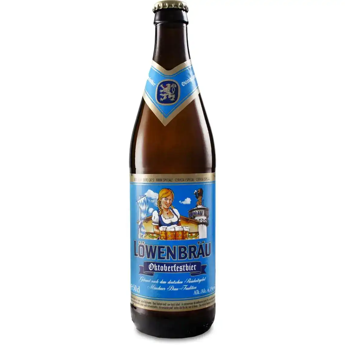 Пиво Oktoberfest Lowenbrau світле фільтроване 6.1% 0.5 л