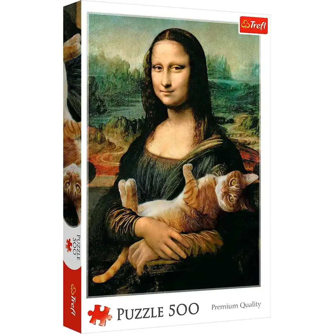 Пазли Trefl Мона Ліза та муркотяче кошеня 500 елементів арт.37294