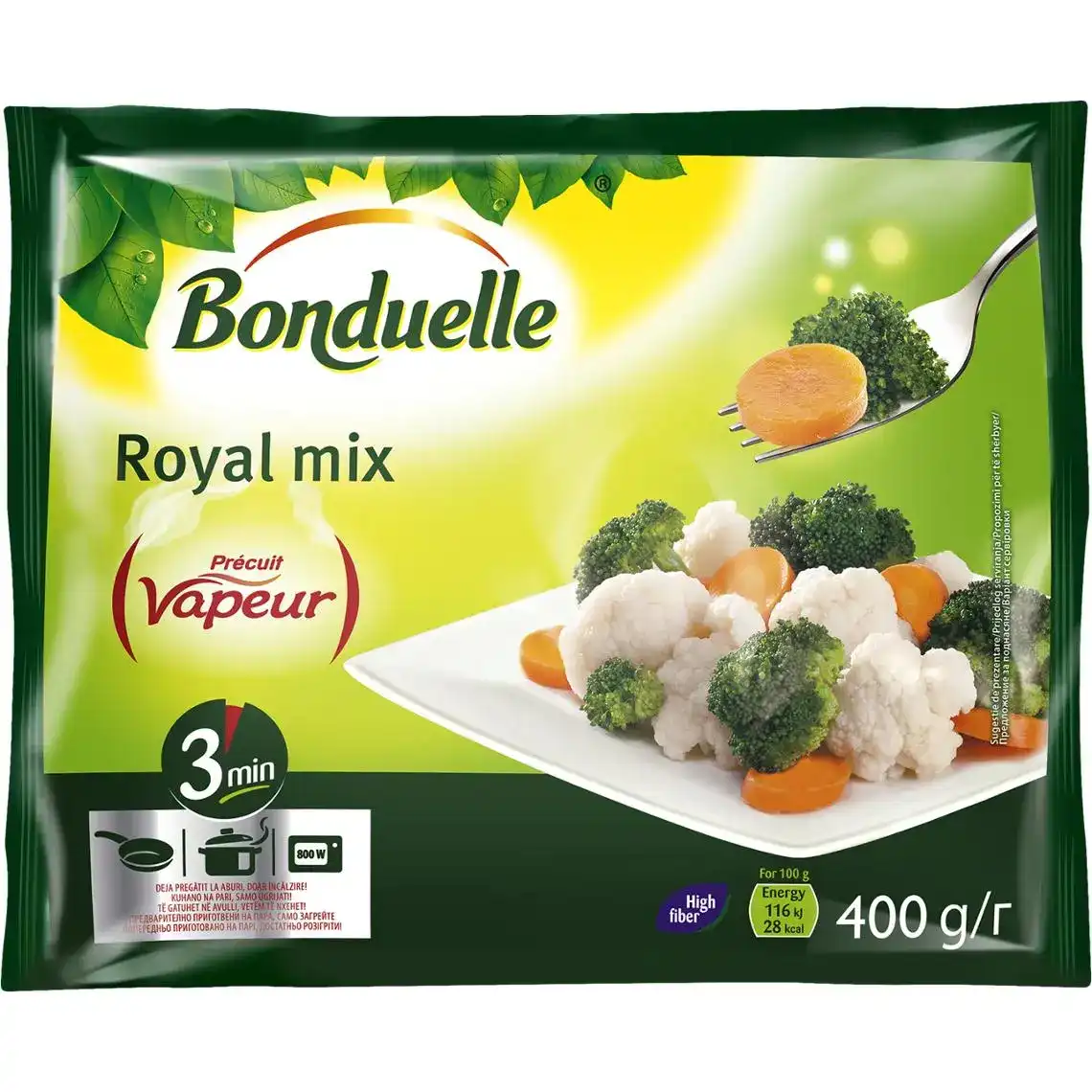 Суміш овочева Bonduelle Royal mix заморожена 400 г