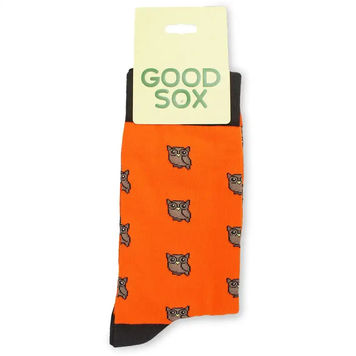 Шкарпетки чоловічі GoodSox помаранчеві Сова