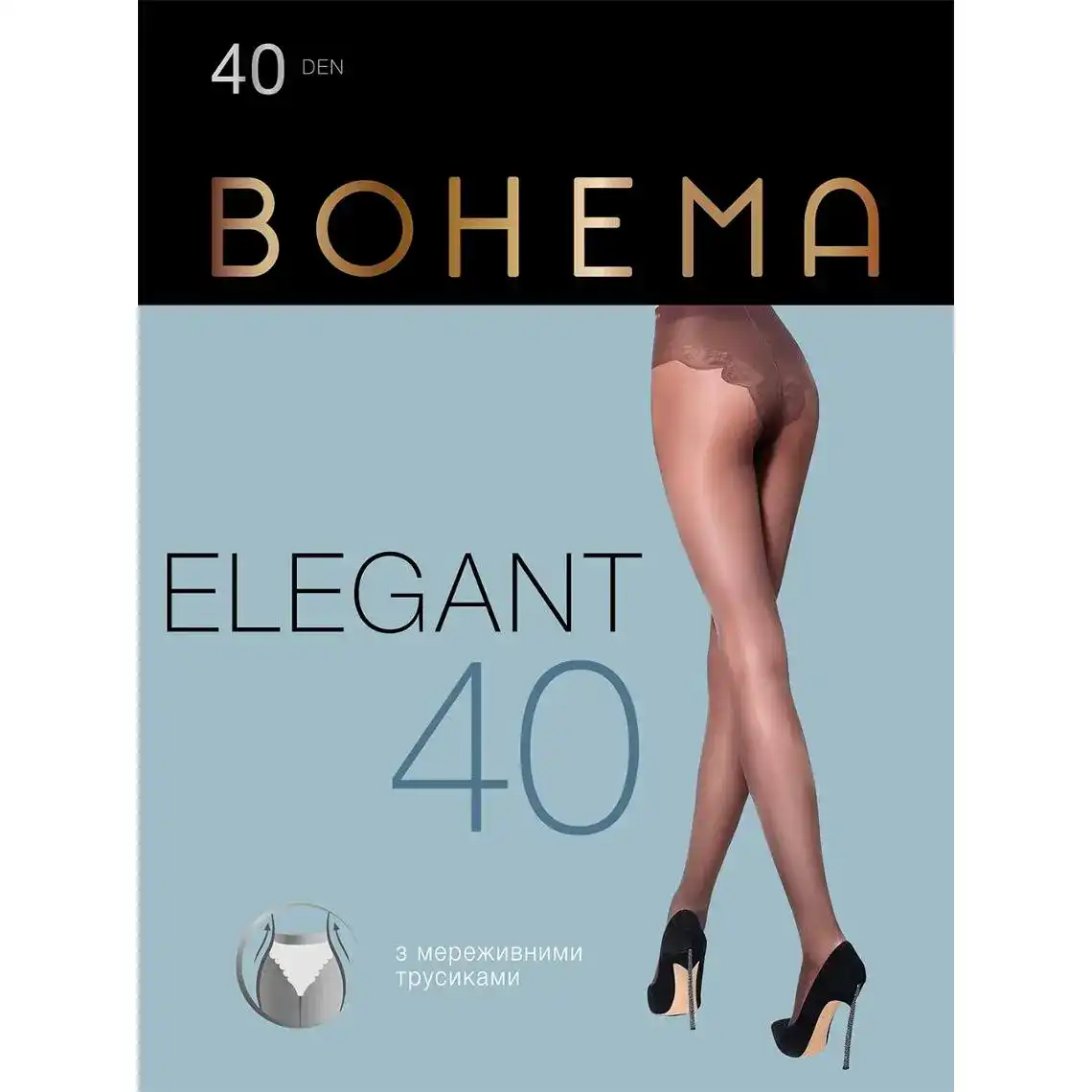 Колготи жіночі BOHEMA Elegant 40 den р.5 натуральний
