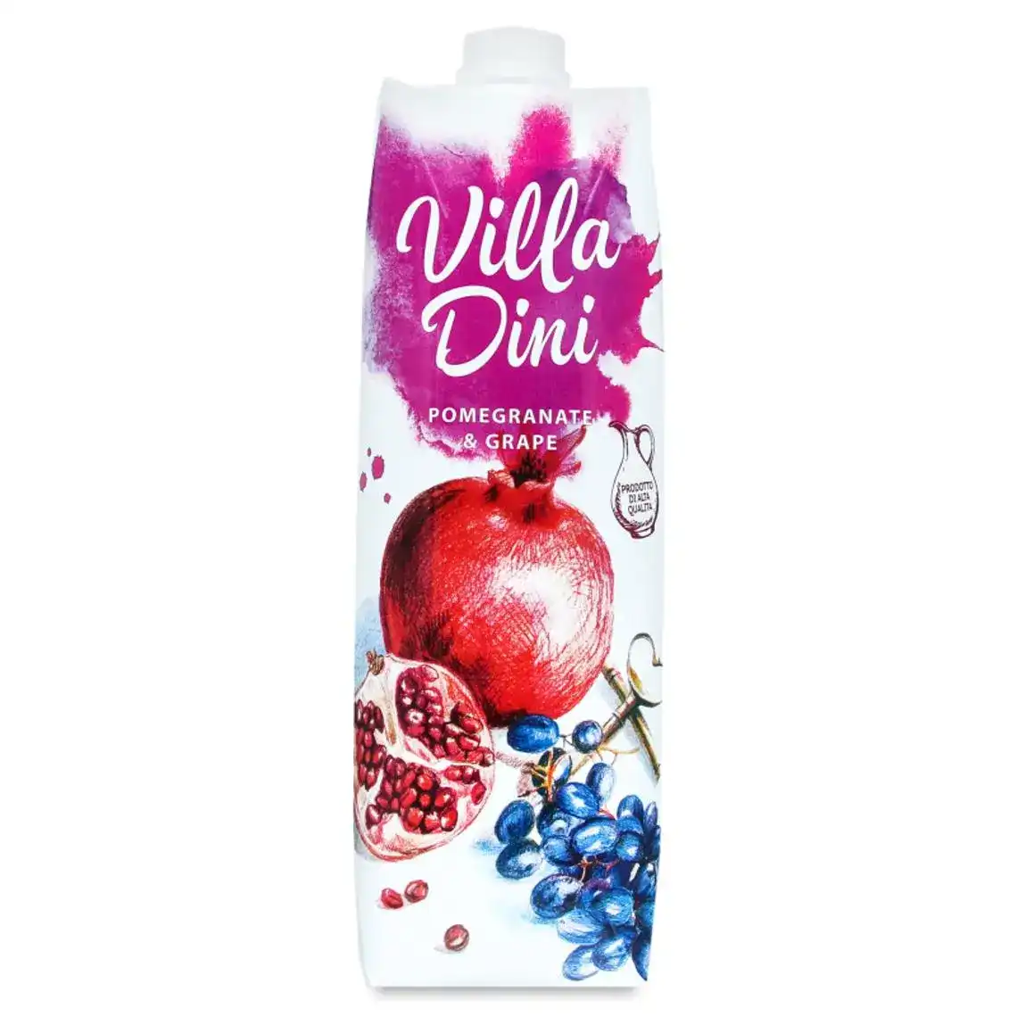 Нектар Villa Dini освітлений пастеризований Pomegranate&Grape 1 л
