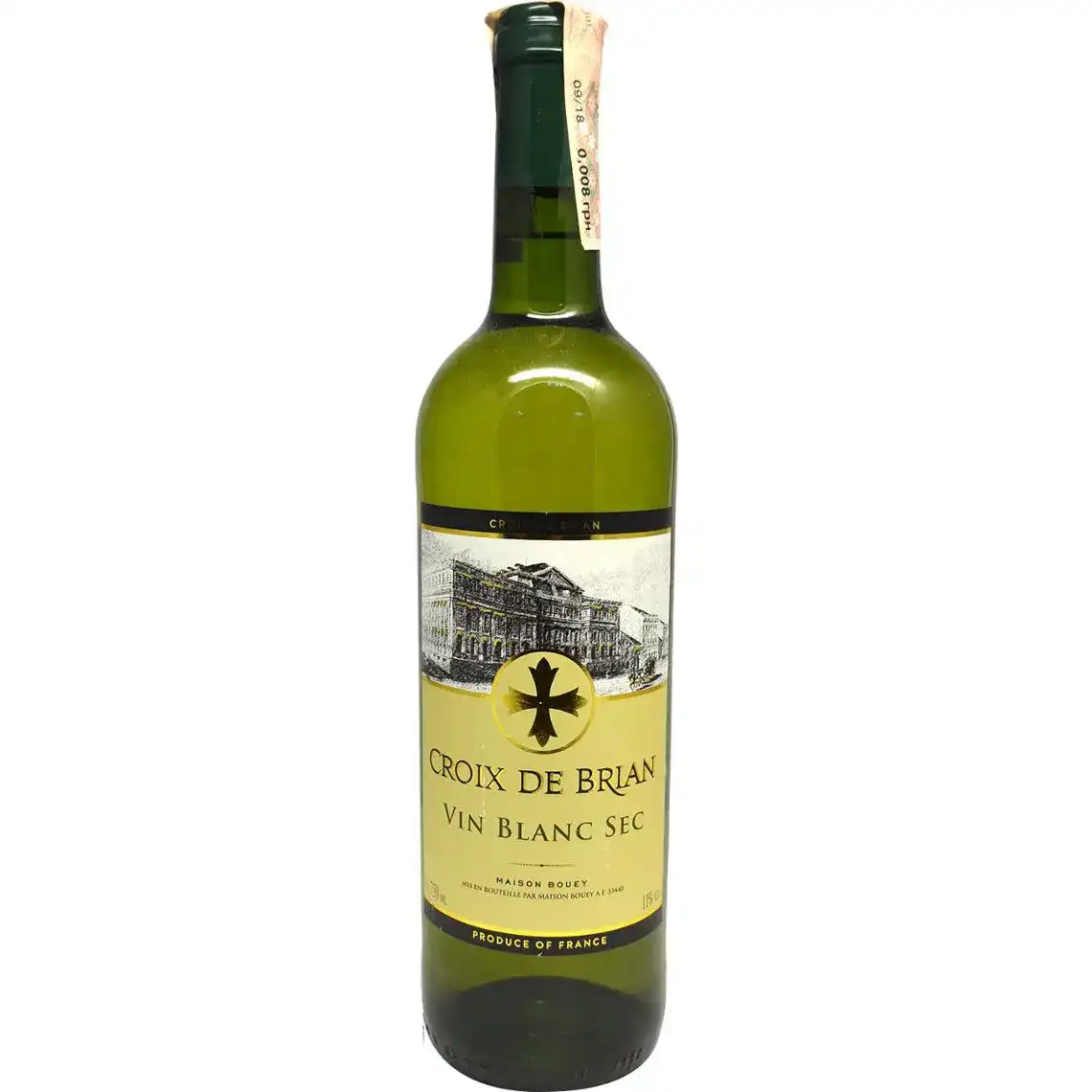 Вино Croix de Brian Blanc Sec біле сухе 0.75 л