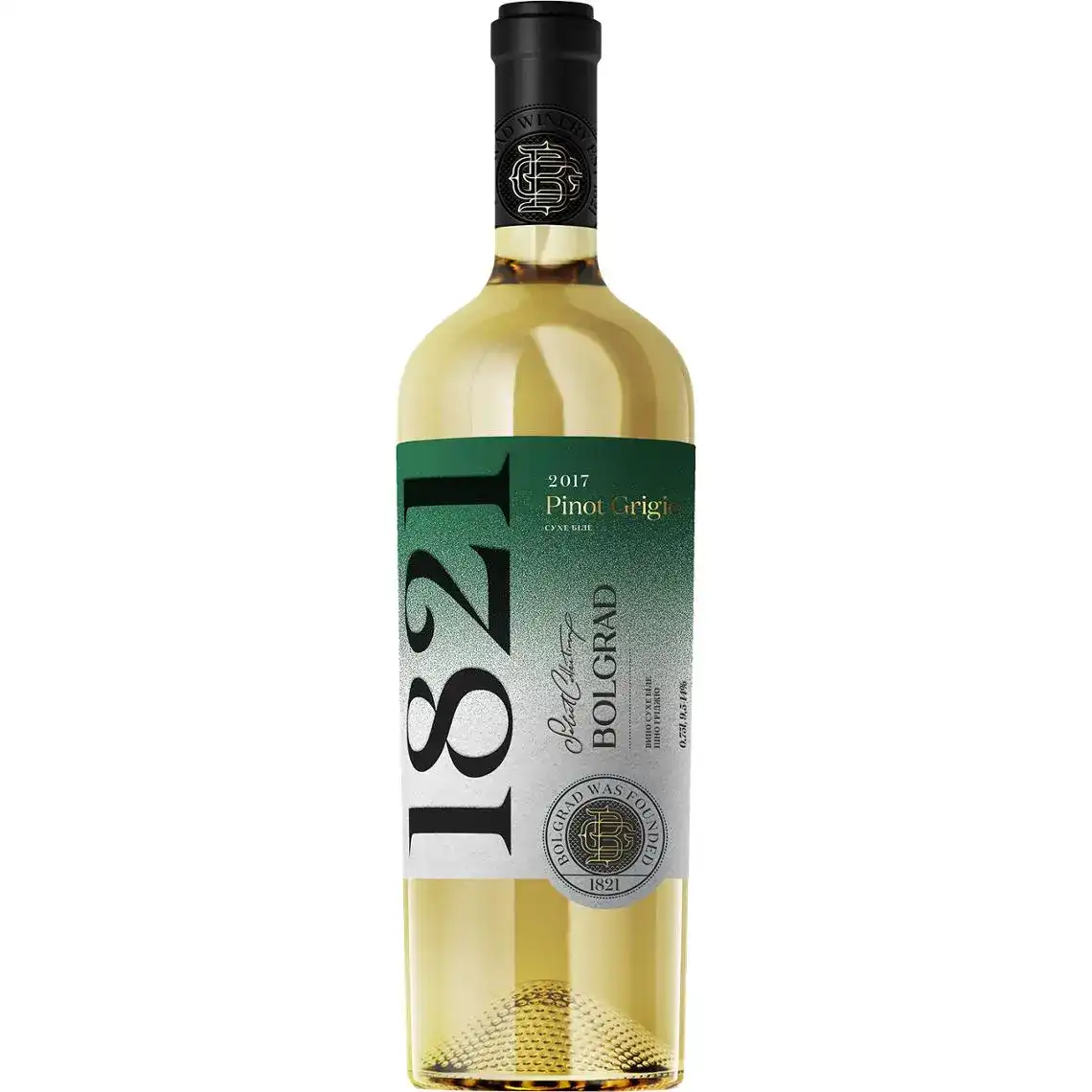 Вино Bolgrad Select Pinot Grigio біле напівсолодке 0.75 л