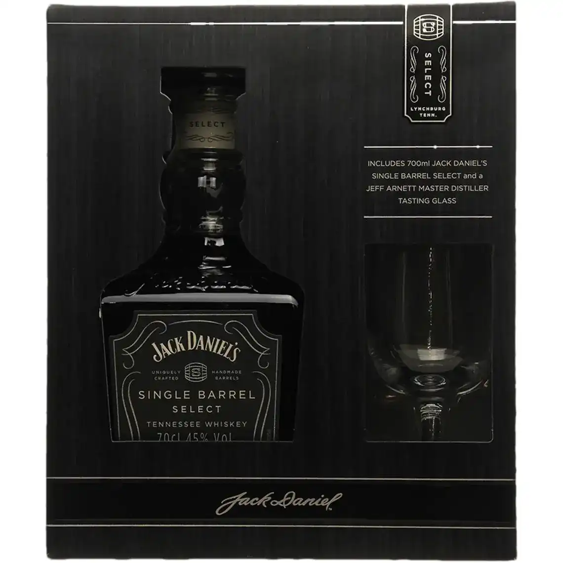 Віскі Jack Daniel's Single Barrel Select Теннессі з склянкою для дегустації 40% 0.7 л