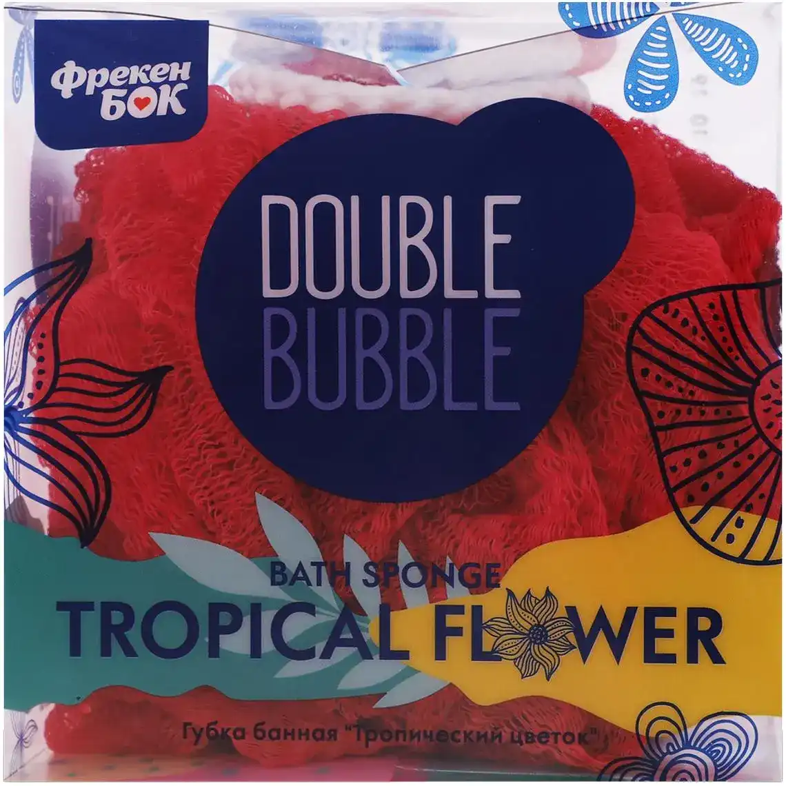 Губка лазнева Фрекен Бок Double Bubble Tropical Flower 1 шт.