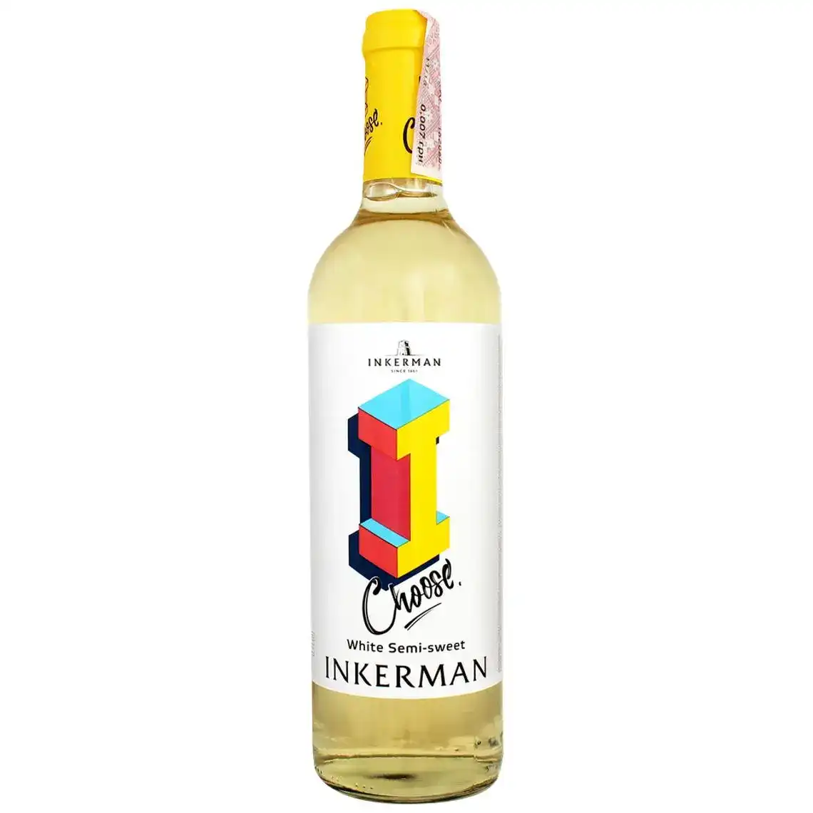 Вино Inkerman I Choose White біле напівсолодке 0.7 л