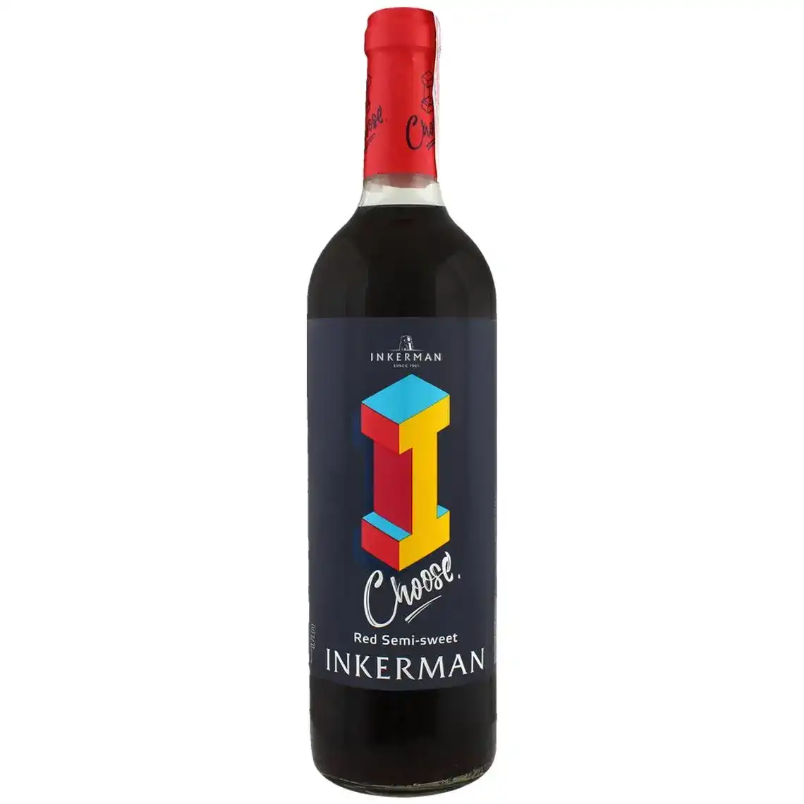 Вино Inkerman I Choose Red червоне напівсолодке 0.7 л