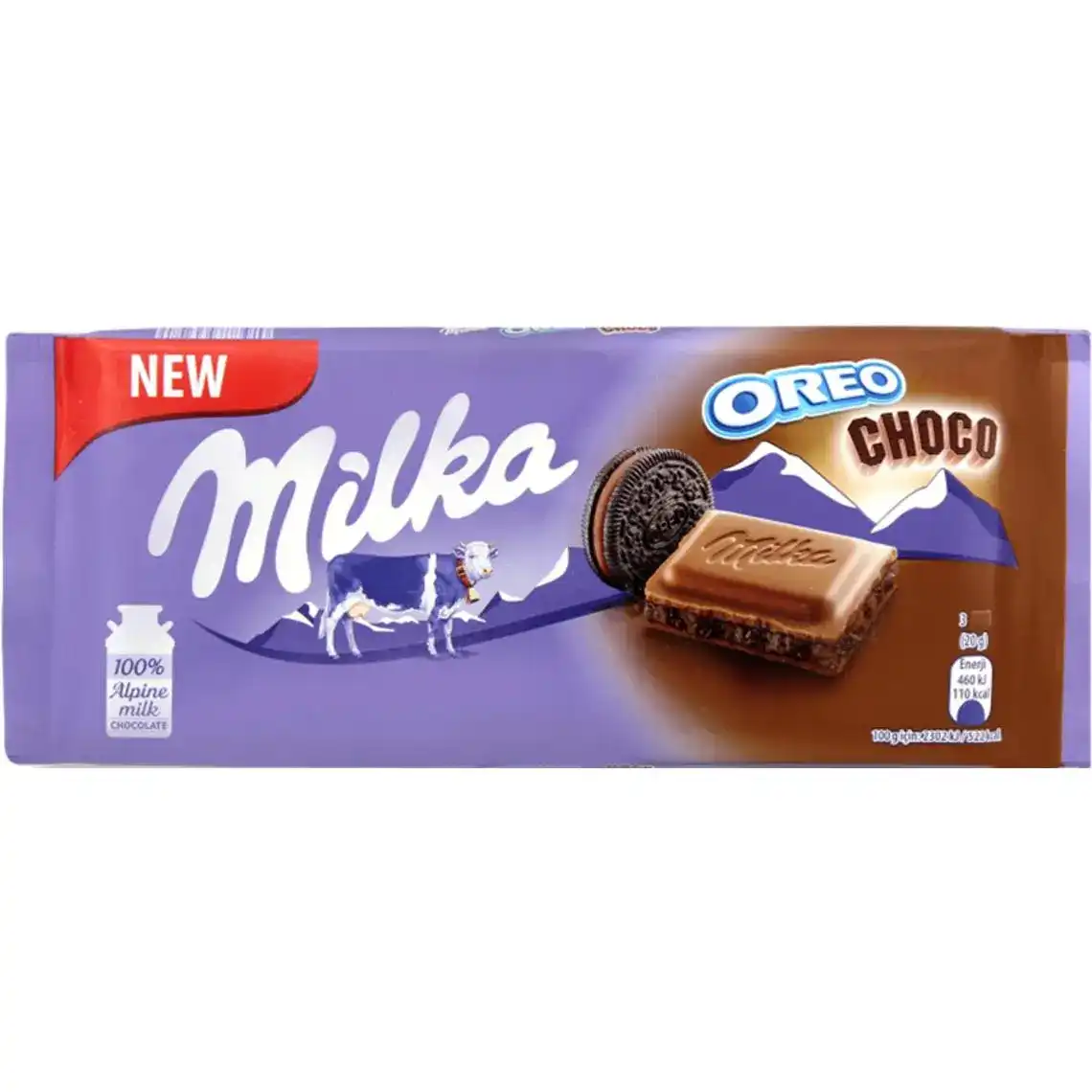 Шоколад Milka молочний з какао і печивом Oreo 100 г