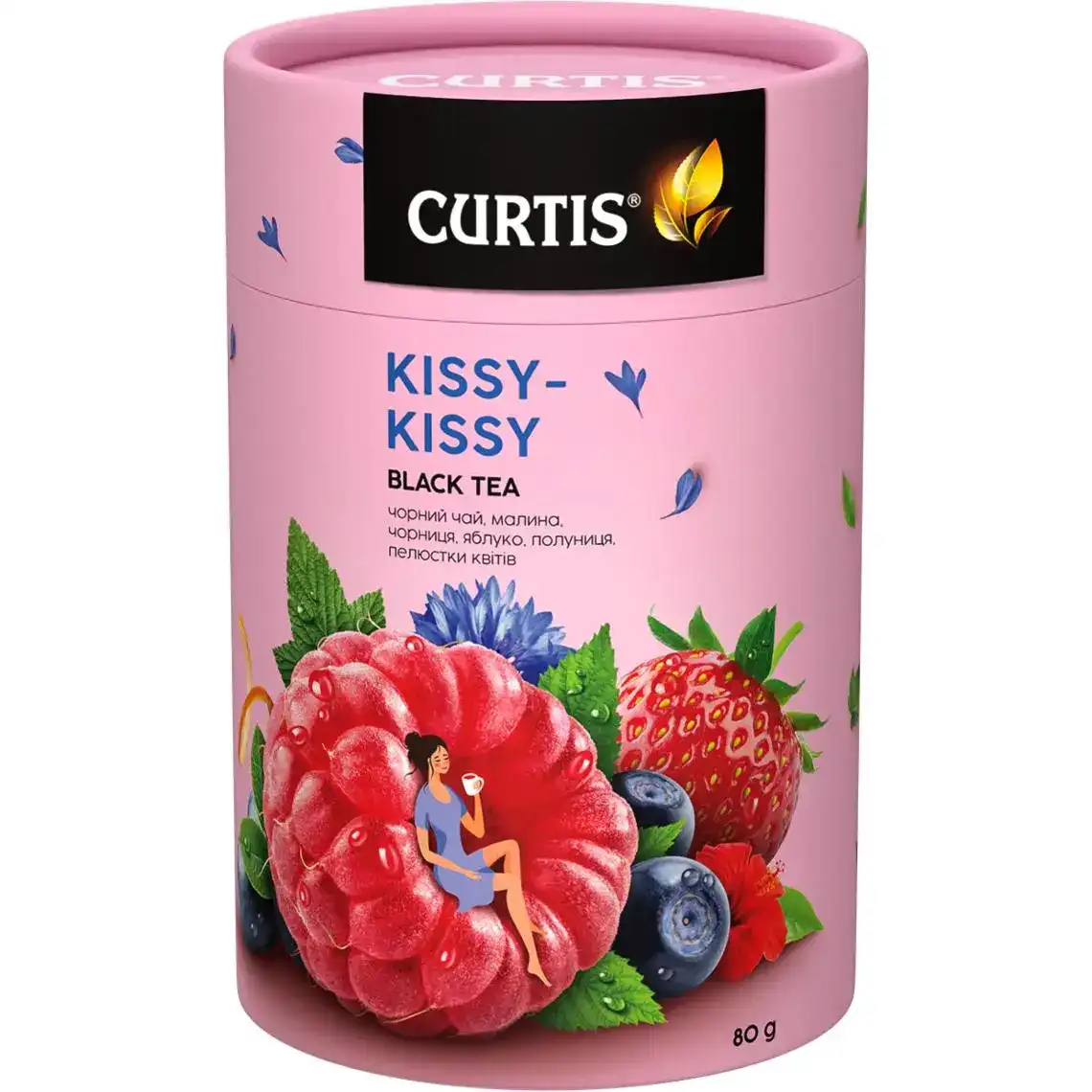Чай Curtis Kissy-Kissy чорний ягодний 80 г
