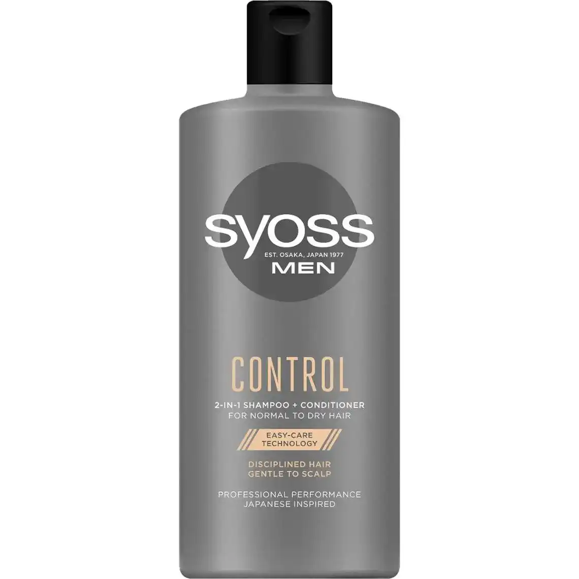 Шампунь-кондиціонер SYOSS Men Control для нормального і сухого волосся для чоловіків 440 мл