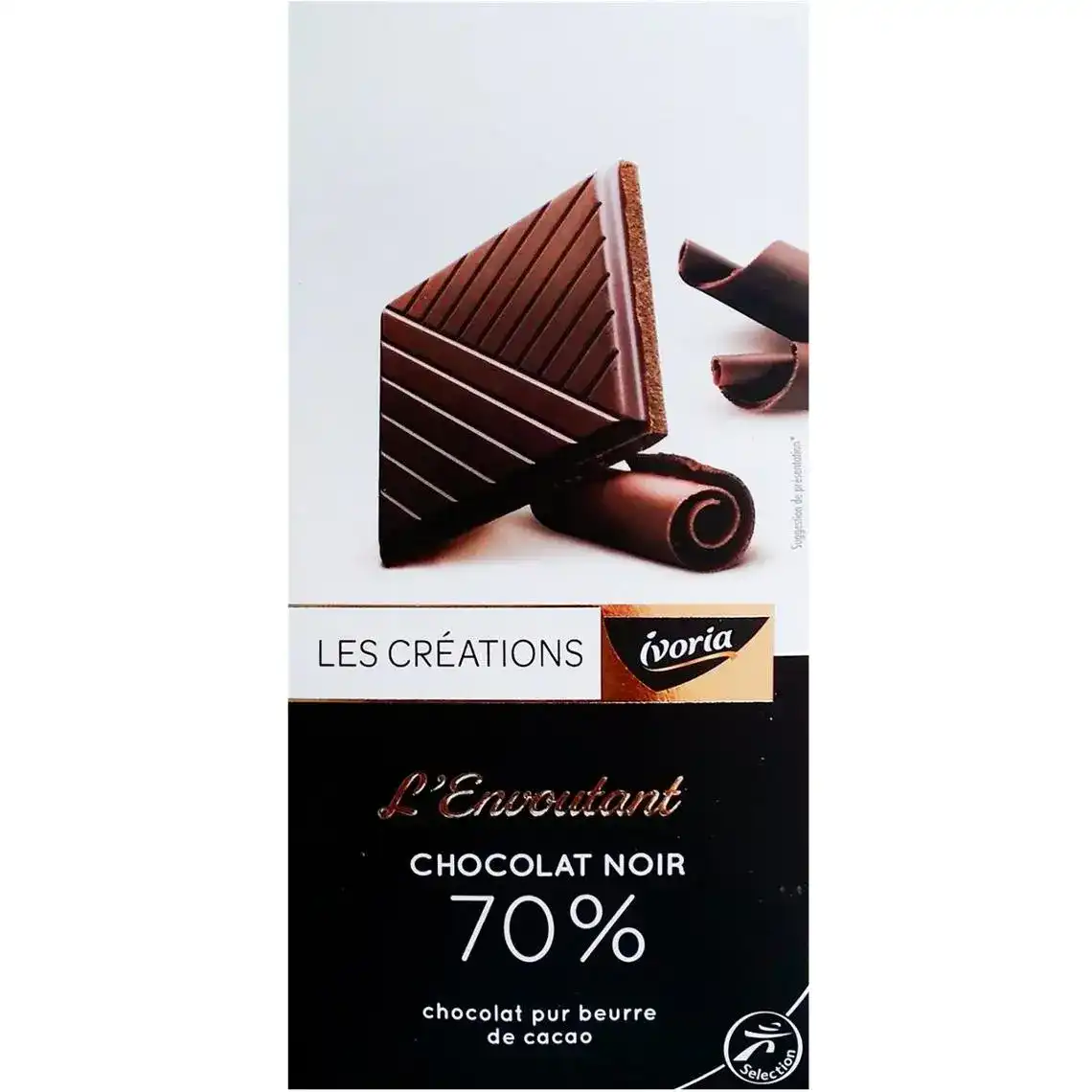 Шоколад Ivoria Les Creations чорний 100г