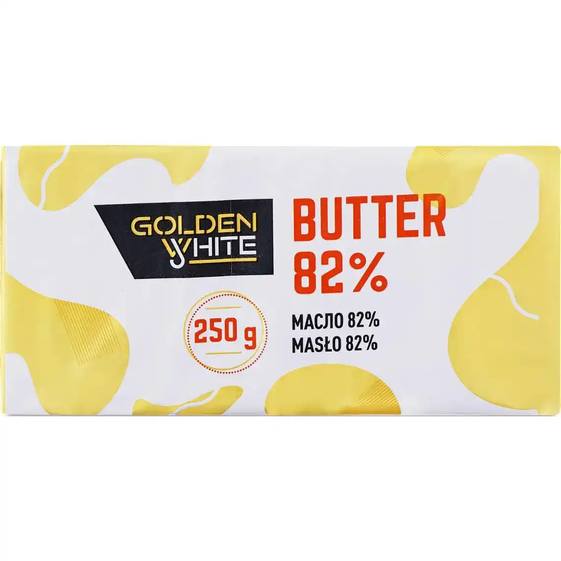 Масло Golden White вершкове несолоне 82%, 250г 