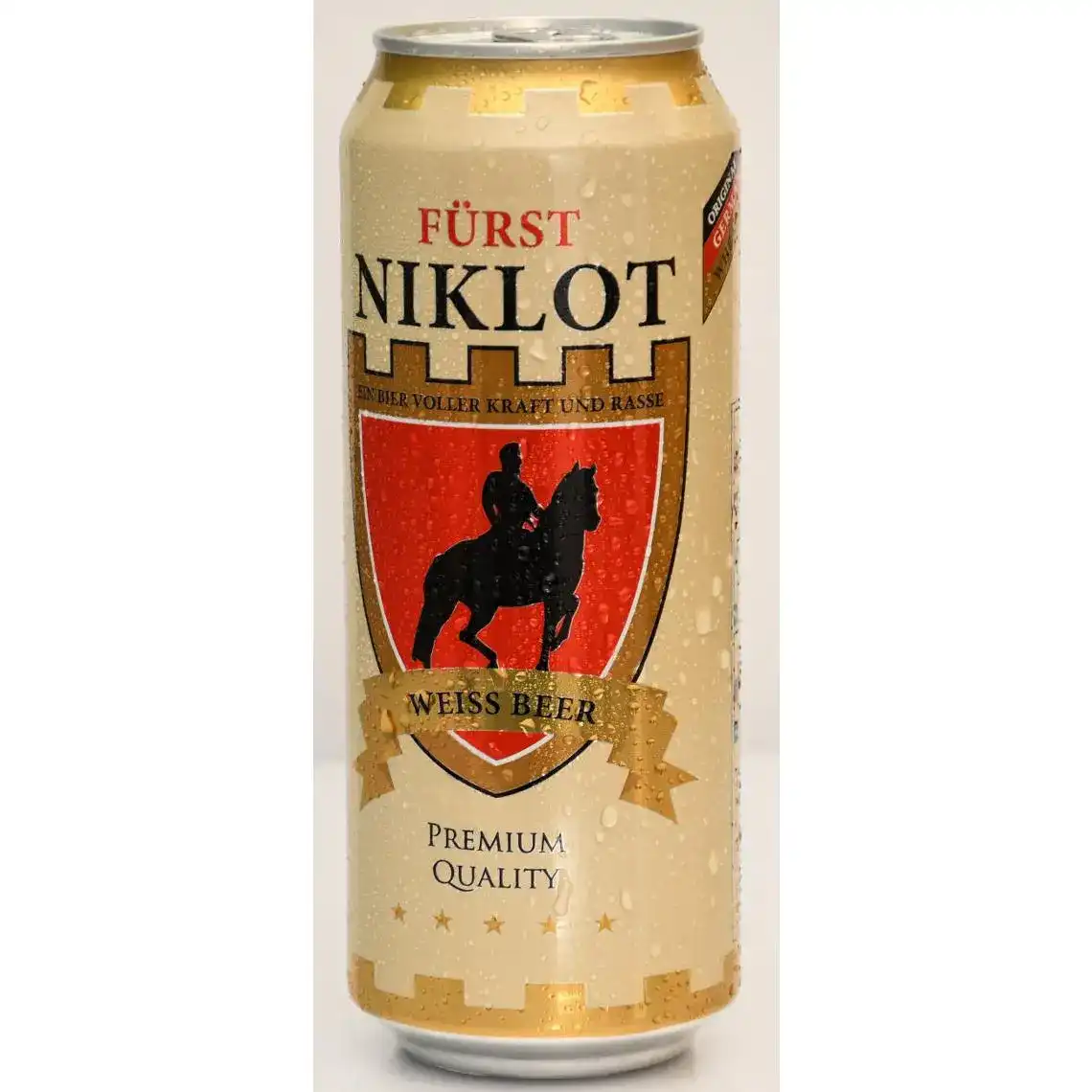 Пиво Furst Niklot пшеничне світле фільтроване 4.9% 0.5 л