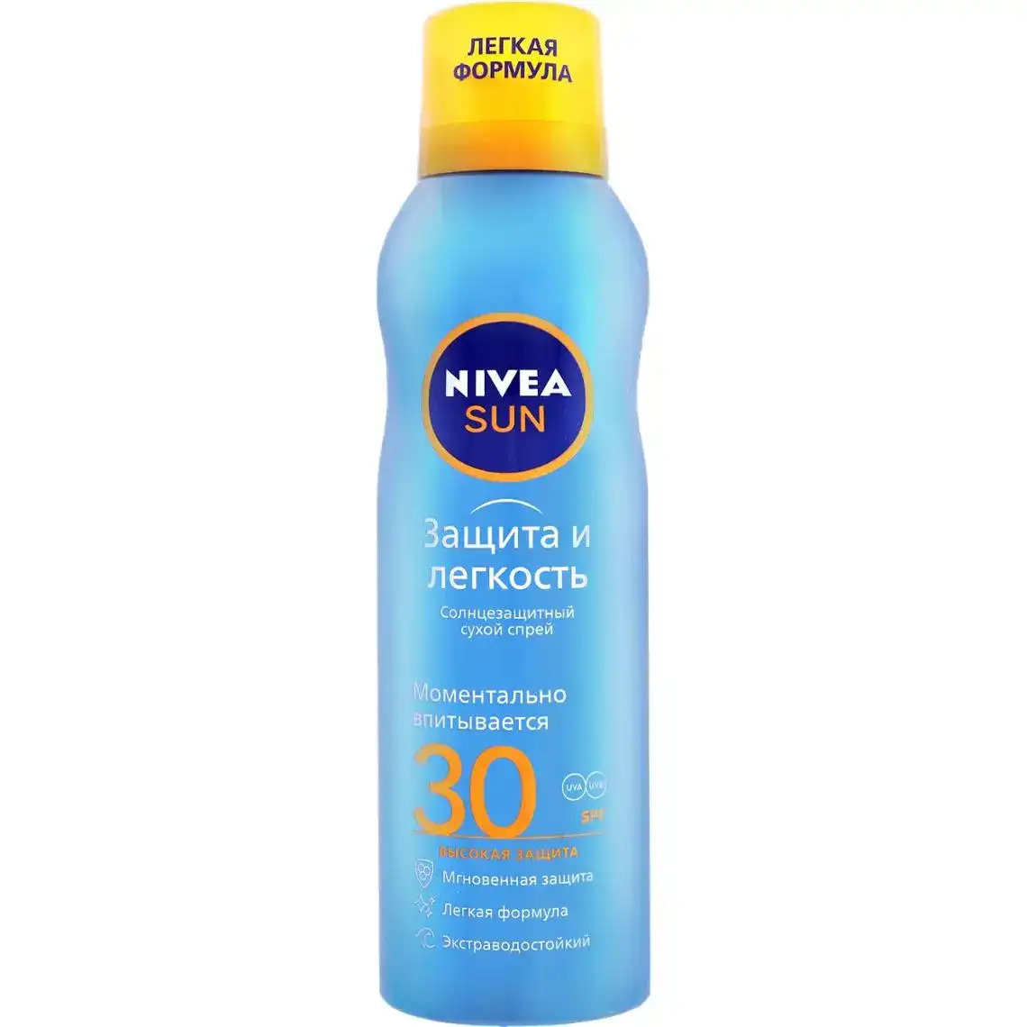 Спрей сонцезахисний Nivea Sun Захист та Легкість SPF 30 сухий 200 мл