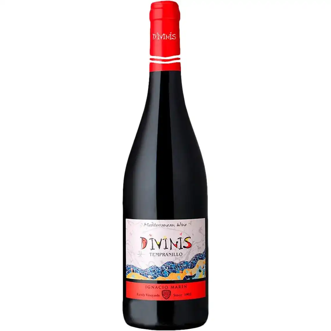 Вино Divinis Mediterranean Tempranillo червоне сухе 0.75 л