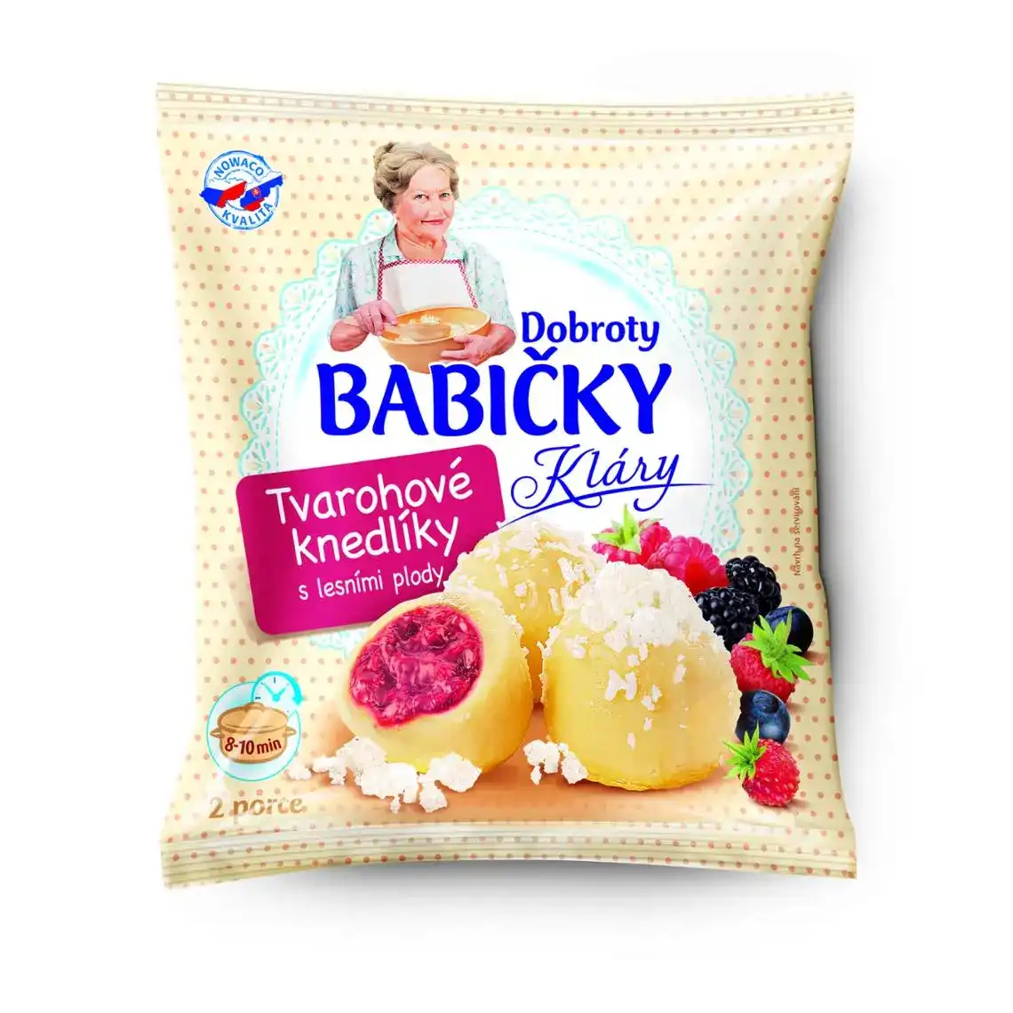 Творогові кнедлики Dobroty Babicky Klary з лісовими ягодами заморожені 320г